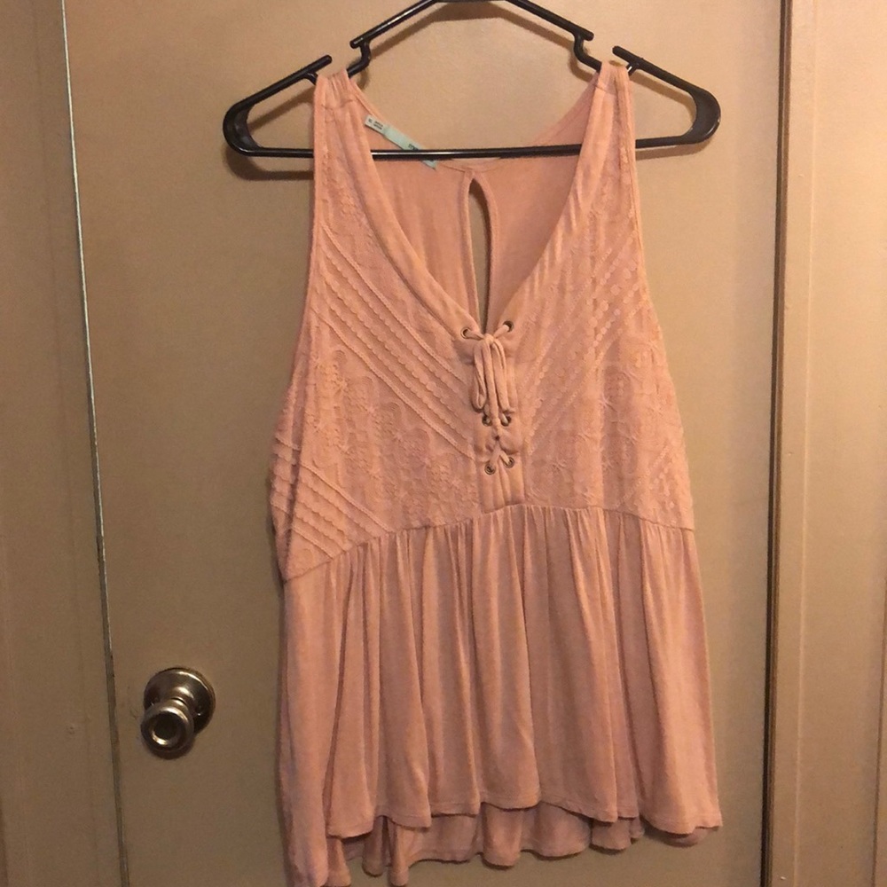 Maurice’s blush color shirt